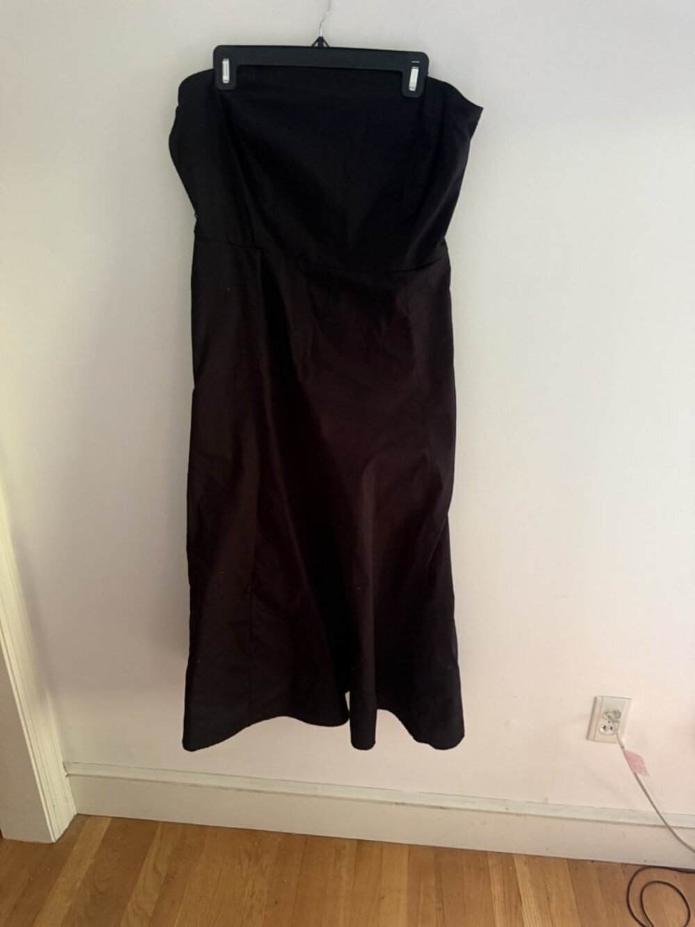 Rachel Zoe Black Strapless Maxi Dress Size 16 – Smocked Back, Flowing Skirt